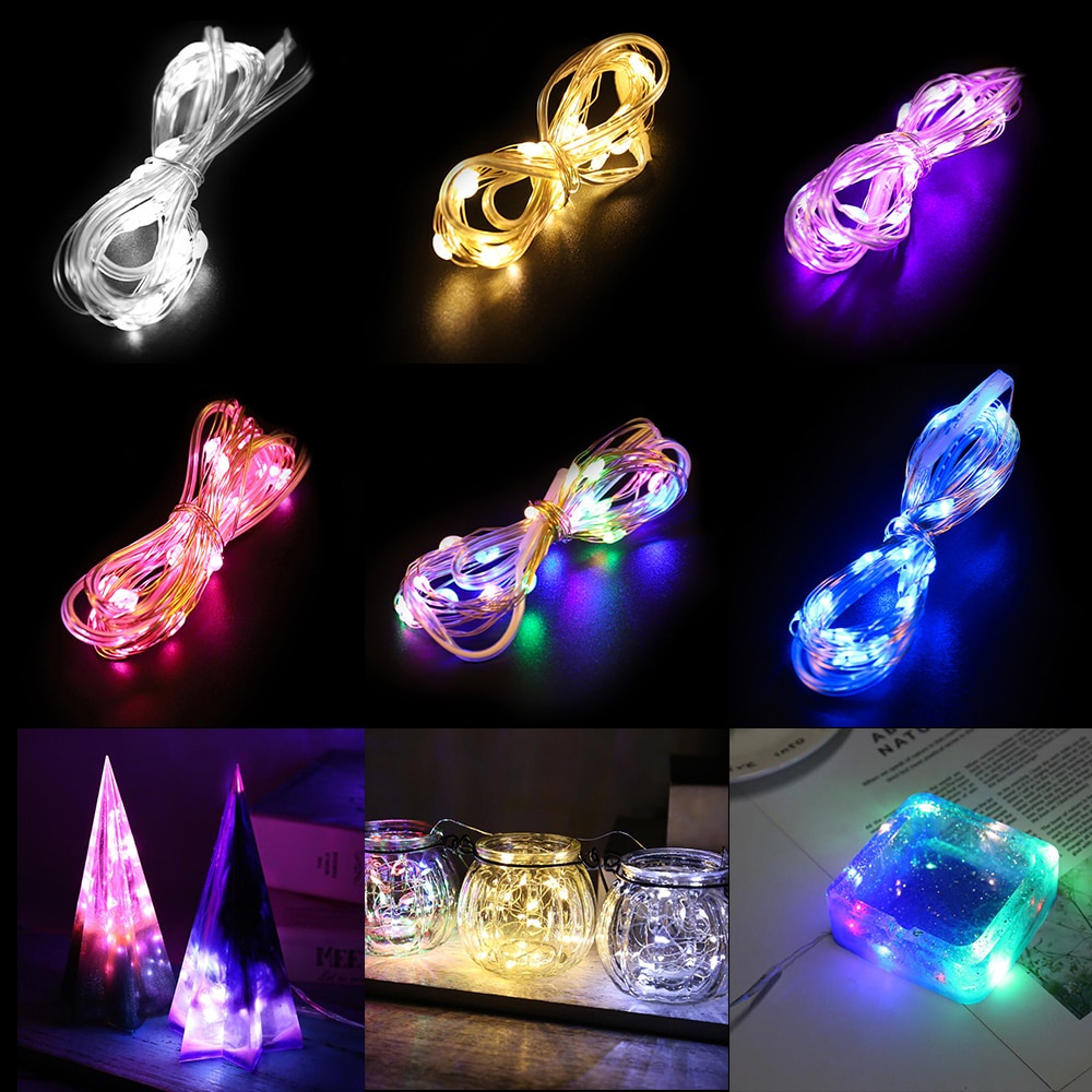 Dây Đèn LED Bằng Đồng Cổng USB Kích Thước 1/2M/5M/10M Dùng Trang Trí Thủ Công