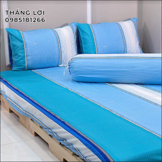 Drap Cotton 100% Thắng Lợi chính hãng Mẫu C176 IN LOGO THẮNG LỢI vệ sinh dễ dàng.