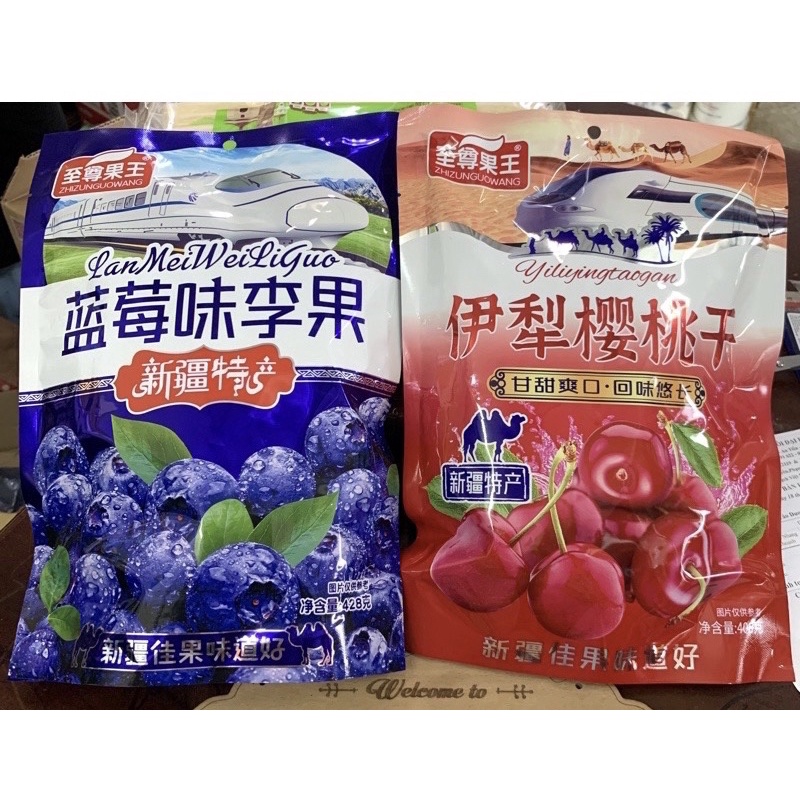Kẹo Omai Cherry/Việt quất/Thập Cẩm Túi 428G