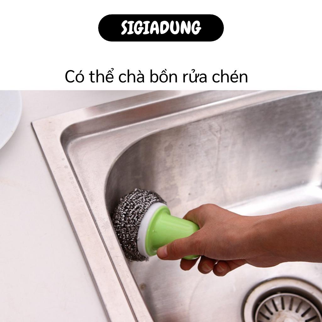 [SGD] Cọ Xoong Nồi - Dụng Cụ Chà Rửa Xoong, Chảo, Vệ Sinh Nhà Bếp Có Tay Cầm Tiện Lợi 8301