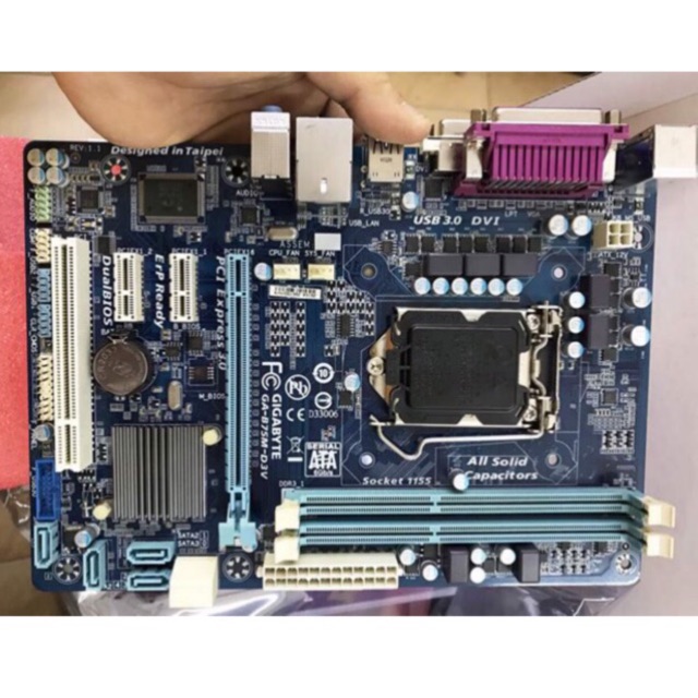 Main Gigabyte B75M-D3V Socket 1155