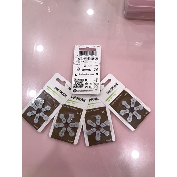 Pin máy trợ thính size 312 Phonak