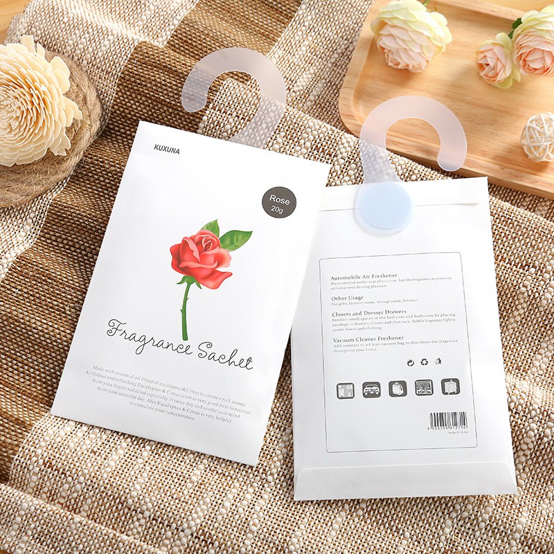 Túi Thơm (10 Gói) Cho Tủ Quần Áo / Xe Hơi / Ngăn Kéo / Ngăn Kéo Hương Thơm Tự Nhiên Có Móc Treo