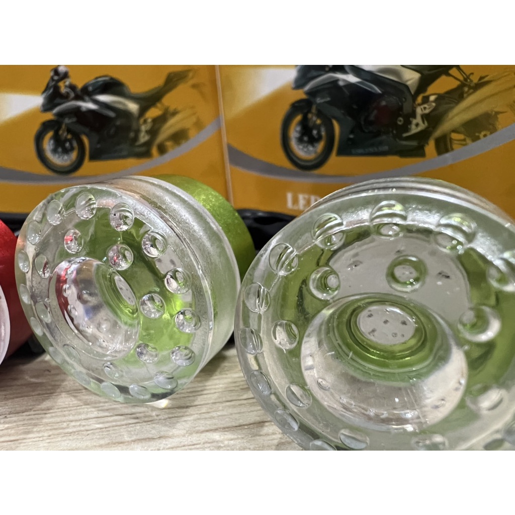 Đèn led nháy nhiều chế độ lắp chân gương cho mọi dòng xe xanh lá, dương, đỏ loại xịn chống nước tuyệt đối
