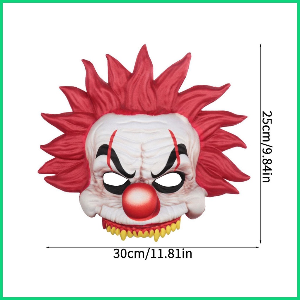 Mặt Nạ Hóa Trang Chú Hề Màu Sáng Có Dây Co Giãn Dễ Đeo Co Giãn