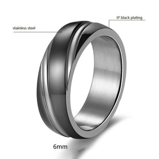 Nhẫn Nam Titan Ko Đen TT 1384