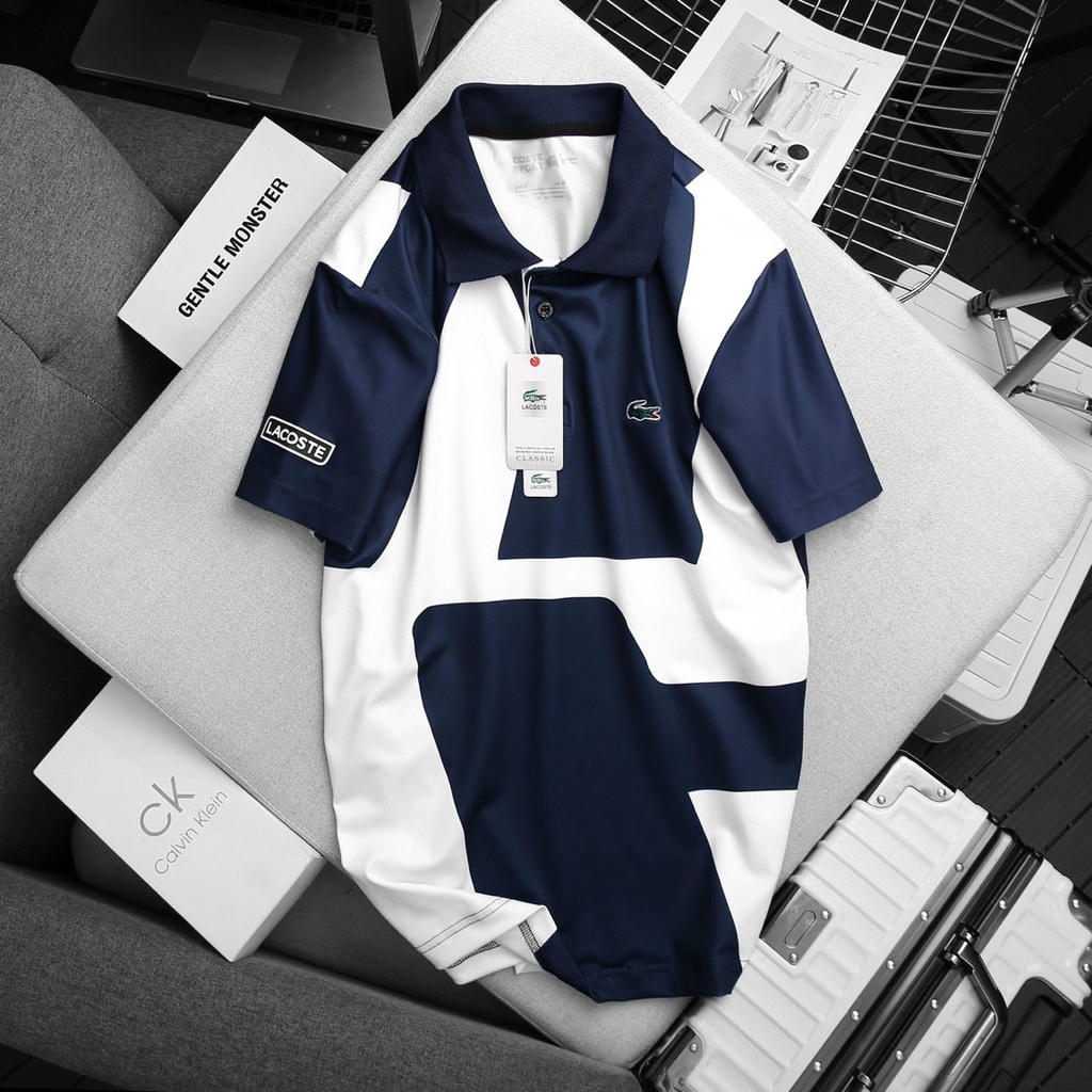 Áo polo nam, áo thun cổ bẻ Lacoste thời trang, chất vải cá sấu poly mềm mịn co giãn cao Shop Xuân Thủy