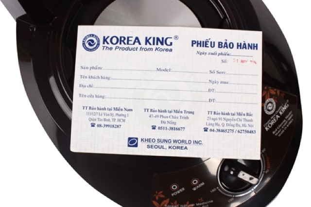 ẤM SẮC THUỐC ĐIỆN KOREA KING KMDP-7000M NHẬP KHẨU HÀN QUỐC BẢO HÀNH TOÀN QUỐC