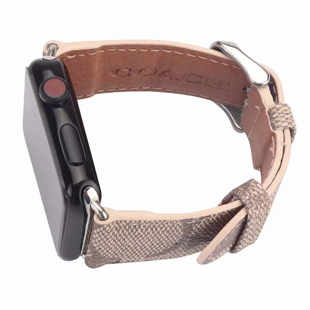 Dây Da Coach Cho Apple Watch 38mm 40mm 42mm 44mm