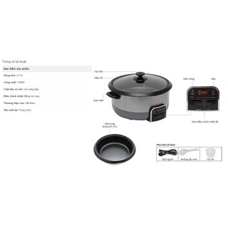 Nồi lẩu điện Comet CM7731