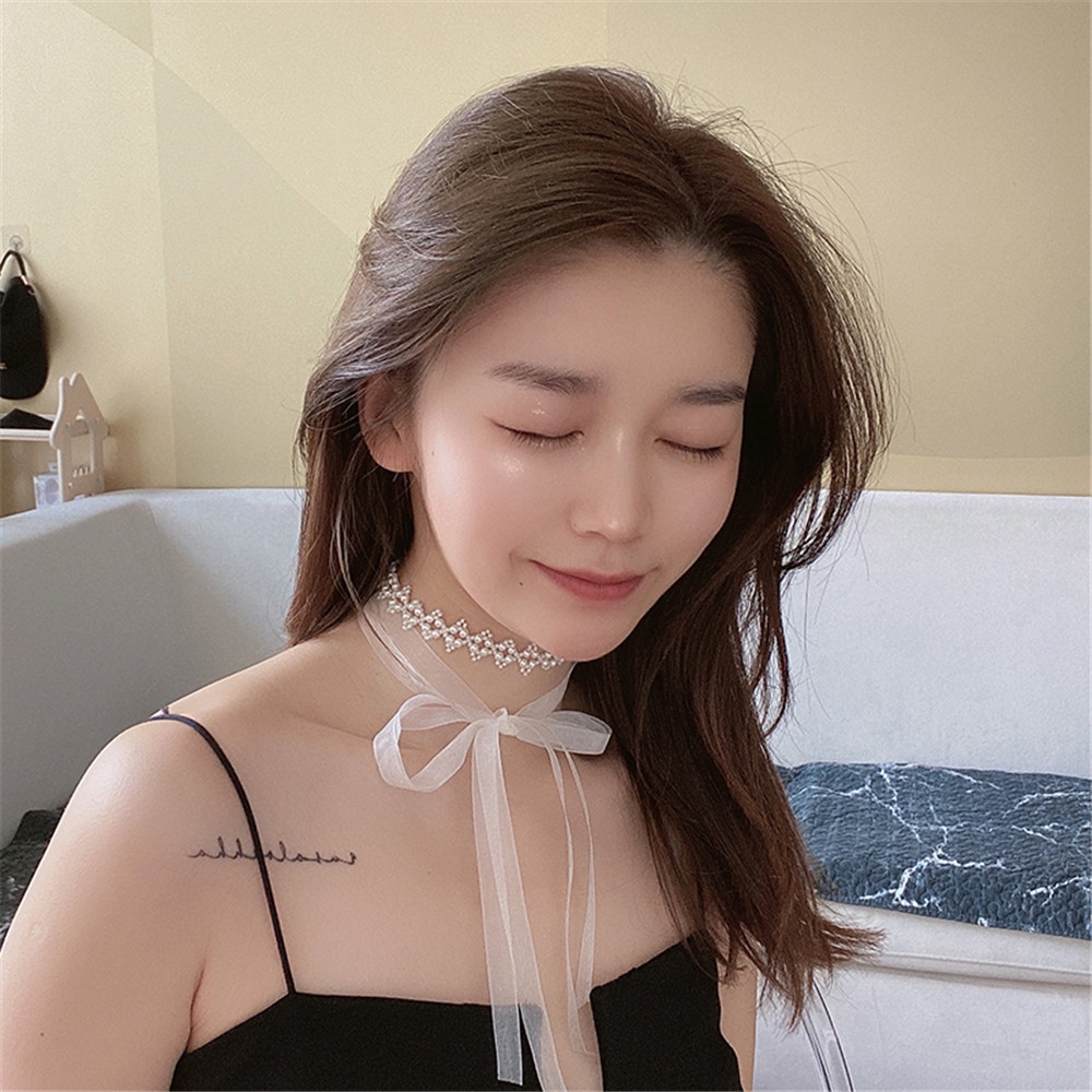 Dây Chuyền Đính Ngọc Trai Xinh Xắn Dành Cho Nữ