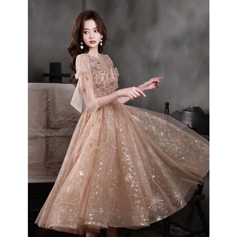 🔥BIGSIZE 40-90KG🔥🔥QUẢNG CHÂU🔥 Đầm Dự Tiệc Tay Ngắn Dáng Ôm Thời Trang Sang Trọng Cho Nữ dr đám cưới dự tiệc dạ hội d