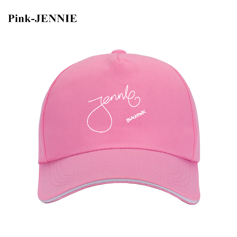 Mũ Lưỡi Trai Màu Trơn In Chữ Ký Nhóm Nhạc BLACKPINK