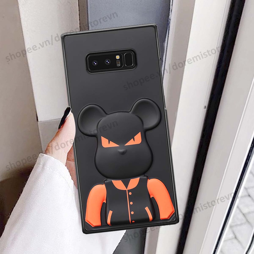 Ốp lưng Samsung Note 8 hình kaws, kith, bear brick nổi 3D phong cách độc đáo