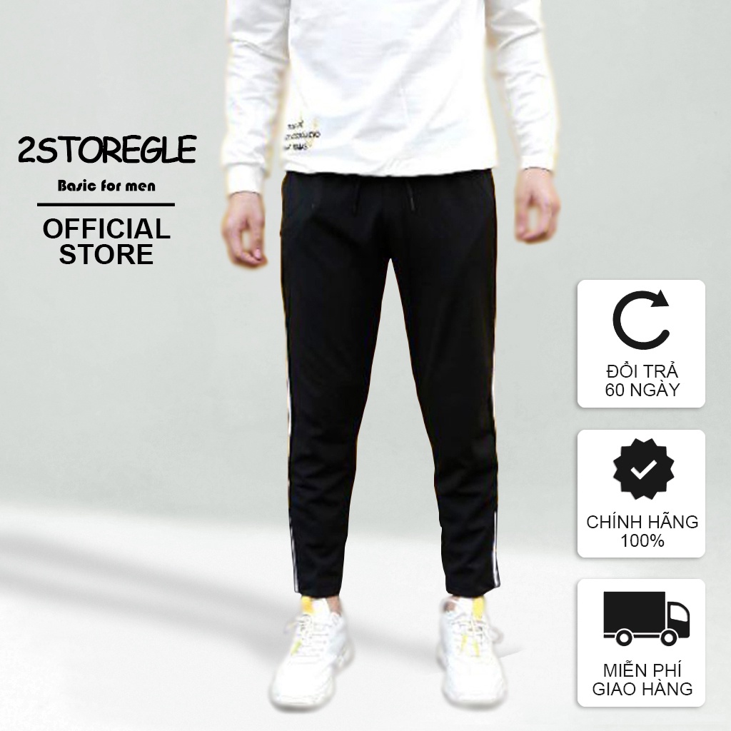 Quần Thể Thao Nỉ Ba Sọc 2STOREGLE Dành Cho Cả Nam và Nữ Chất Mịn Không Xù Lông Không Bai Gião