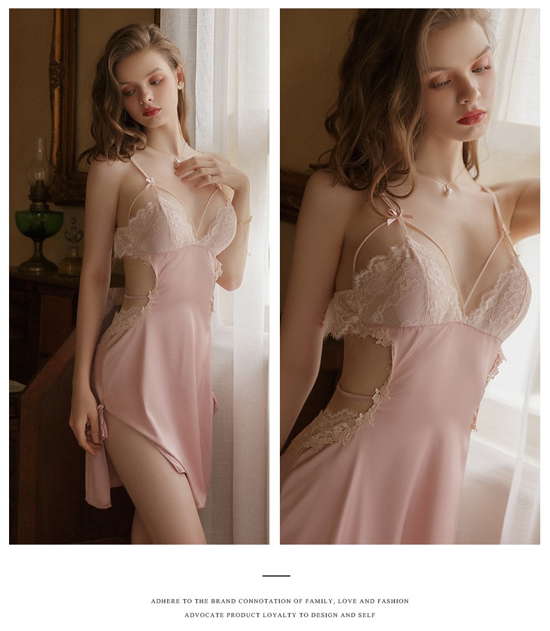 đồ ngủ Hai Dây Phối Ren Gợi Cảm Cho Nữ