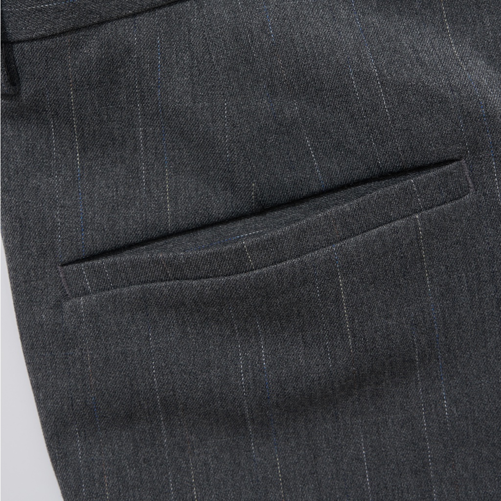 Quần Âu Nam Trơn ATINO Vải Polyester Co Giãn Pha Rayon Thông Thoáng Form Regular QA2.032