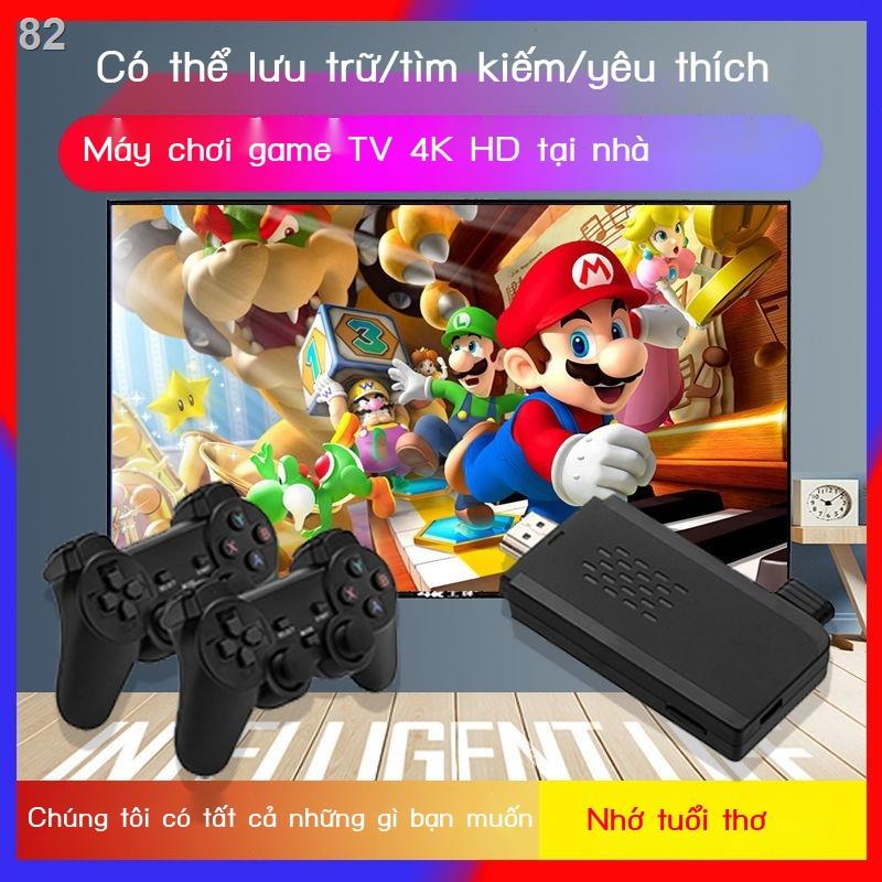 【sản phẩm sale】▣❀Máy chơi game TV home 4k HD không dây tay cầm đôi mini FC arcade cổ điển Trò King of Fighters