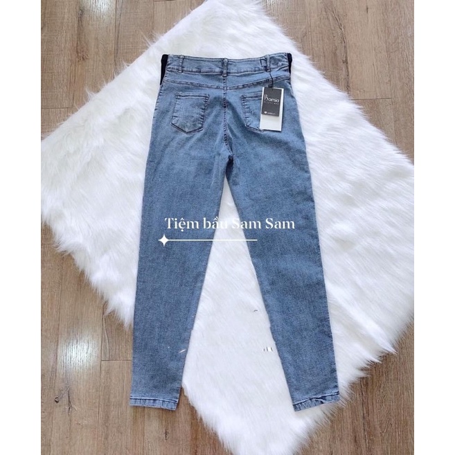 QUẦN JEANS BÒ BẦU DÀI DÁNG RỘNG BAGGY MỀM CO GIÃN CỰC ĐẸP