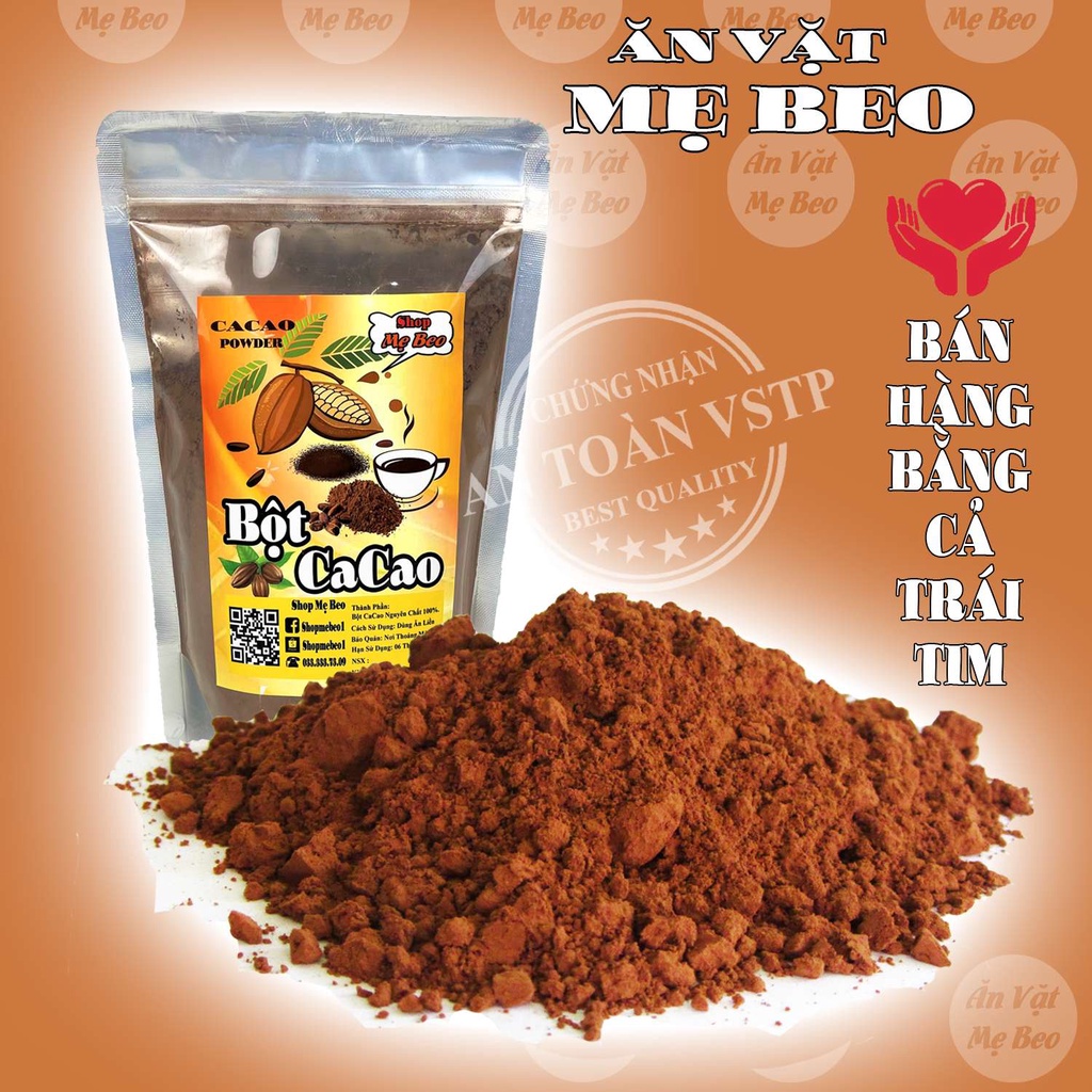 Bột cacao nguyên chất giảm cân Daklak Túi 500g