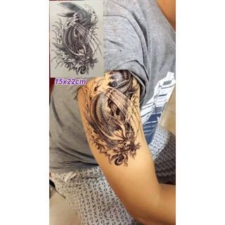 Combo 3 tấm hình xăm dán cá chép