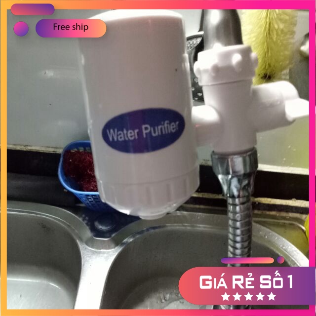 Vòi lọc nước tự động ngay tại vòi Water Purifier bao gồm: 1 bộ lọc, 3 loại đầu nối bộ lọc khác nhau sử than hoạt tính.