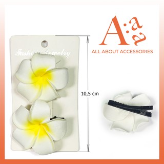 Set 2 kẹp tóc hoa sứ đi biển mùa hè