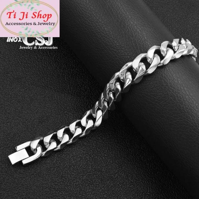 LẮC TAY LẶC ĐƠN INOX 13LY VÁC CẠNH CAO CẤP đẹp, không đen