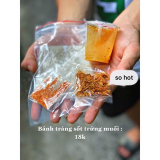Bánh tráng sốt trứng muối