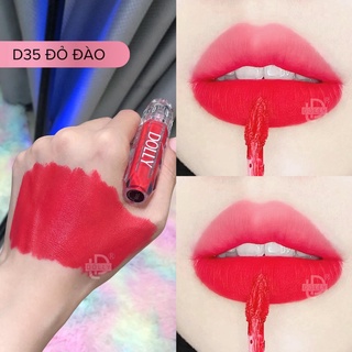 Son lì, kem dolly diamond velvet không chì cao cấp new 2022 màu đỏ đào