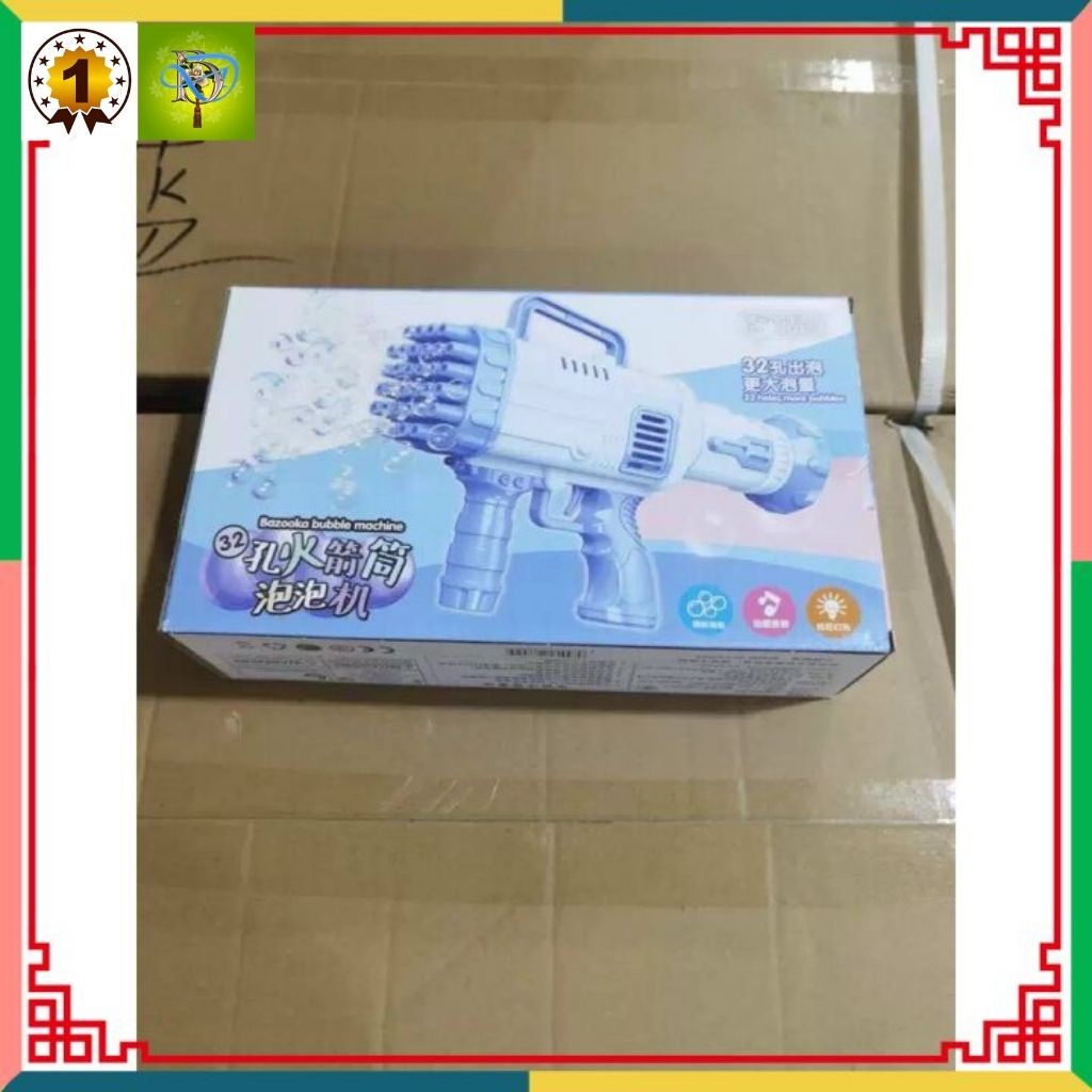 Máy bắn bong bóng xà phòng Súng bắn bong bóng xà phòng loại to lớn nhất 32 nòng siêu mạnh.
