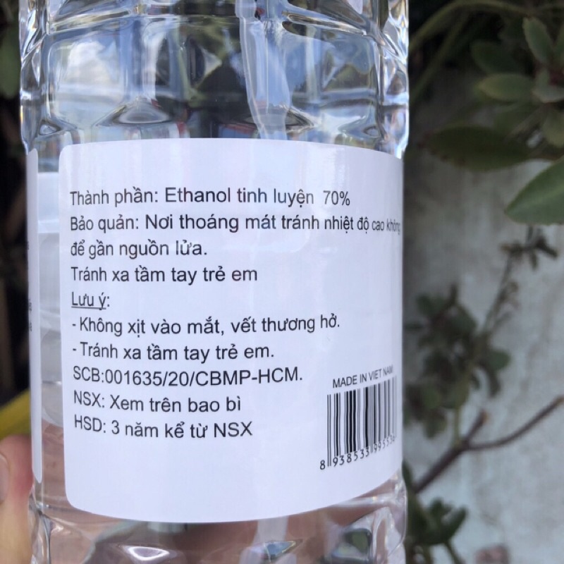 Cồn 70 độ VIP sát khuẩn khử trùng hiệu quả 1L | BigBuy360 - bigbuy360.vn