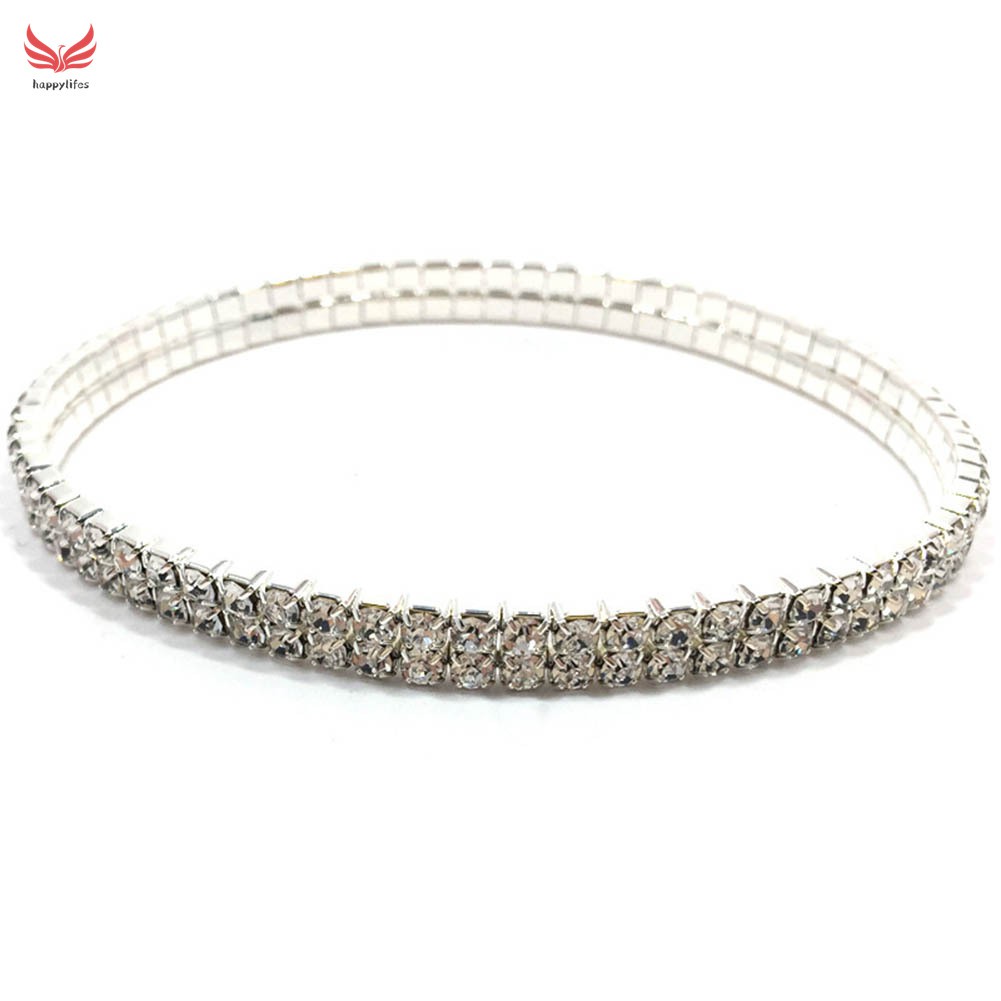 Vòng đeo cổ chân nhiều dây co giãn đính kim cương giả cho nữ | BigBuy360 - bigbuy360.vn