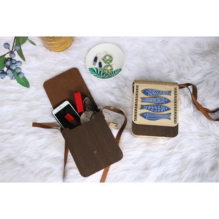 Túi cá gỗ nhiều màu vintage