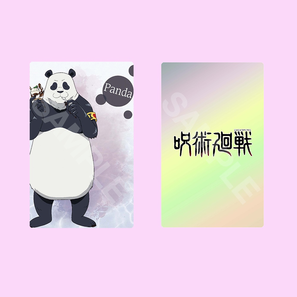 (lẻ 1 tấm) Ảnh card bo góc in hình JUJUTSU KAISEN ver ICE CREAM Chú Thuật Hồi Chiến thẻ bo viền 5*8cm anime chibi