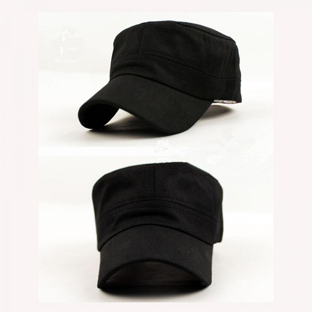 Bebetterm 1Pc Plain Cap Classic Style Cadet Outdoor Cotton Vintage Adjustable Army Hat