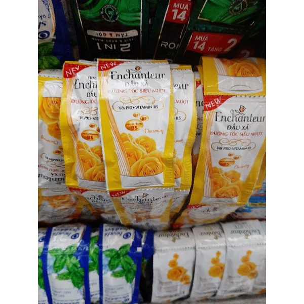 Dầu Xả Nước Hoa Enchanteur Charming Nồng Nàn Duyên Dáng Dưỡng Tóc Siêu Mượt Dây 12 Gói