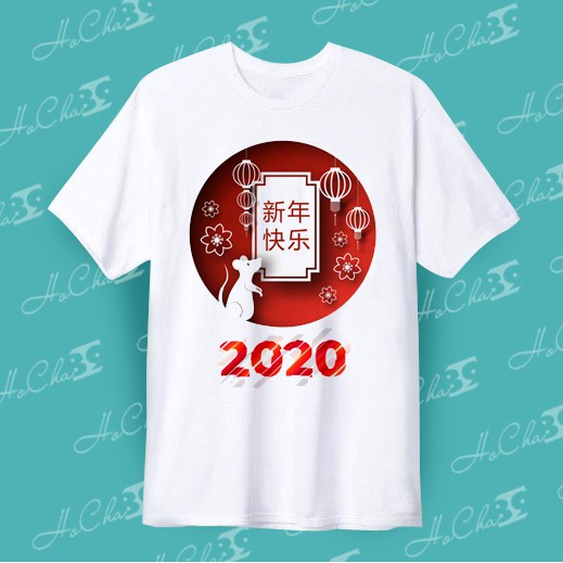 [ FREE SHIP ] Áo Phông TẾT 2020 - Xuân Canh Tý - Bộ 3 | Vải Dày Mịn Tặng Bao Lì Xì TẾT - MAY Dây Cổ Cao Cấp (có VIDEO)