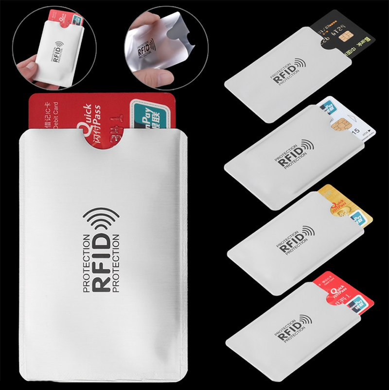 KAITIFEI Ví đựng thẻ ngân hàng giấy phép lái xe nhỏ chống từ tính RFID chống trộm tiện dụng