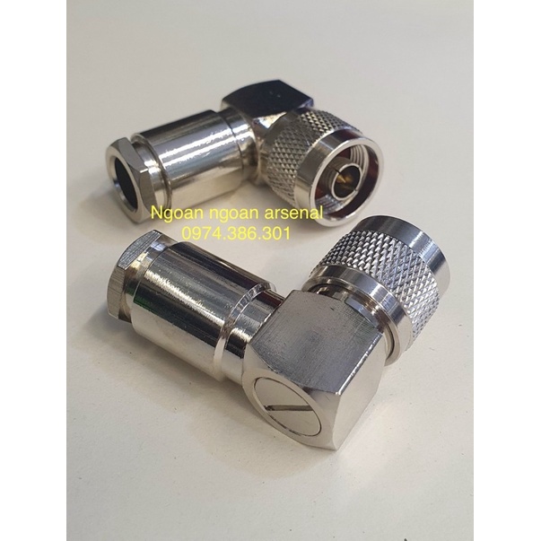 N ĐỰC CÁP RG8, RG213, LMR400. jack thẳng và cong. báo giá 1 cái