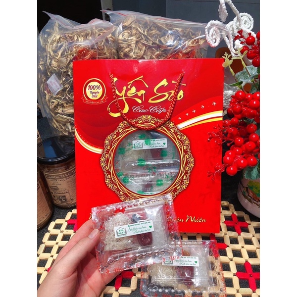 [YẾN SÀO KIM NHẬT] Combo 10 set yến táo hảo hạng, tặng hộp sang trọng