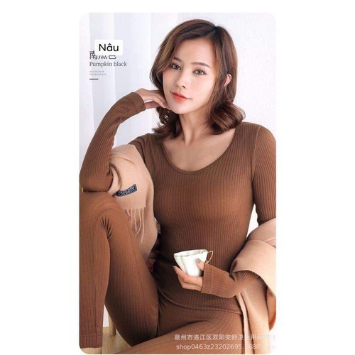 <FREESHIP> Bộ len tăm body giữ nhiệt nữ kèm hộp đựng sang chảnh - HÀNG LOẠI 1 | BigBuy360 - bigbuy360.vn