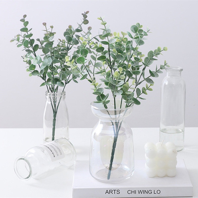 Cây Bạch Đàn Nhân Tạo 5 Nhánh Dùng Trang Trí Nhà Cửa/Văn Phòng/Tiệc Cưới DIY