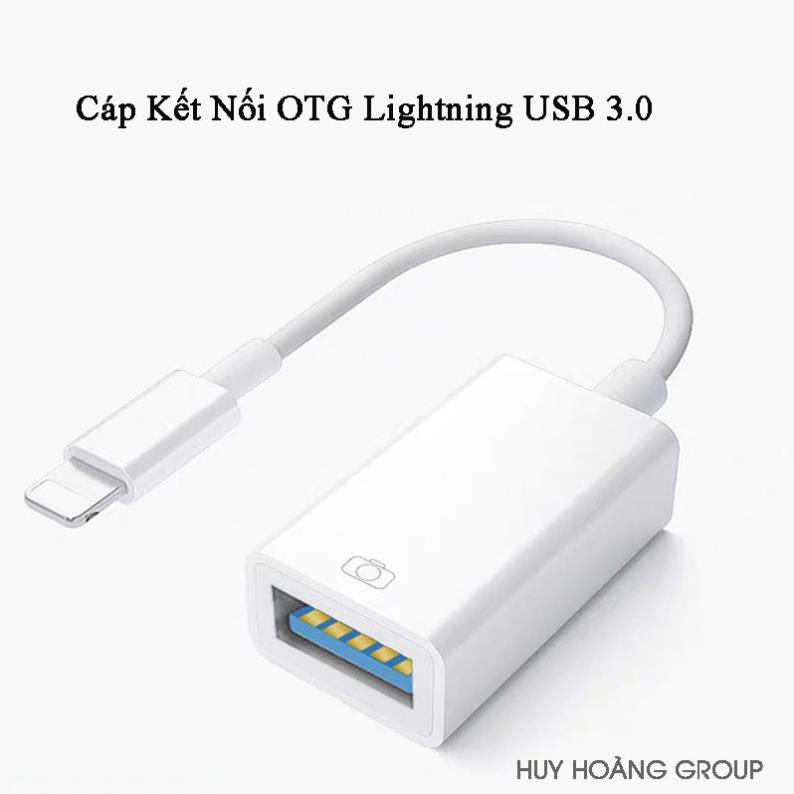 Cáp OTG iPhone, Cáp OTG Lightning, iPad kết nối với chuột Usb, Cáp Otg iphon ( Lightning to USB )