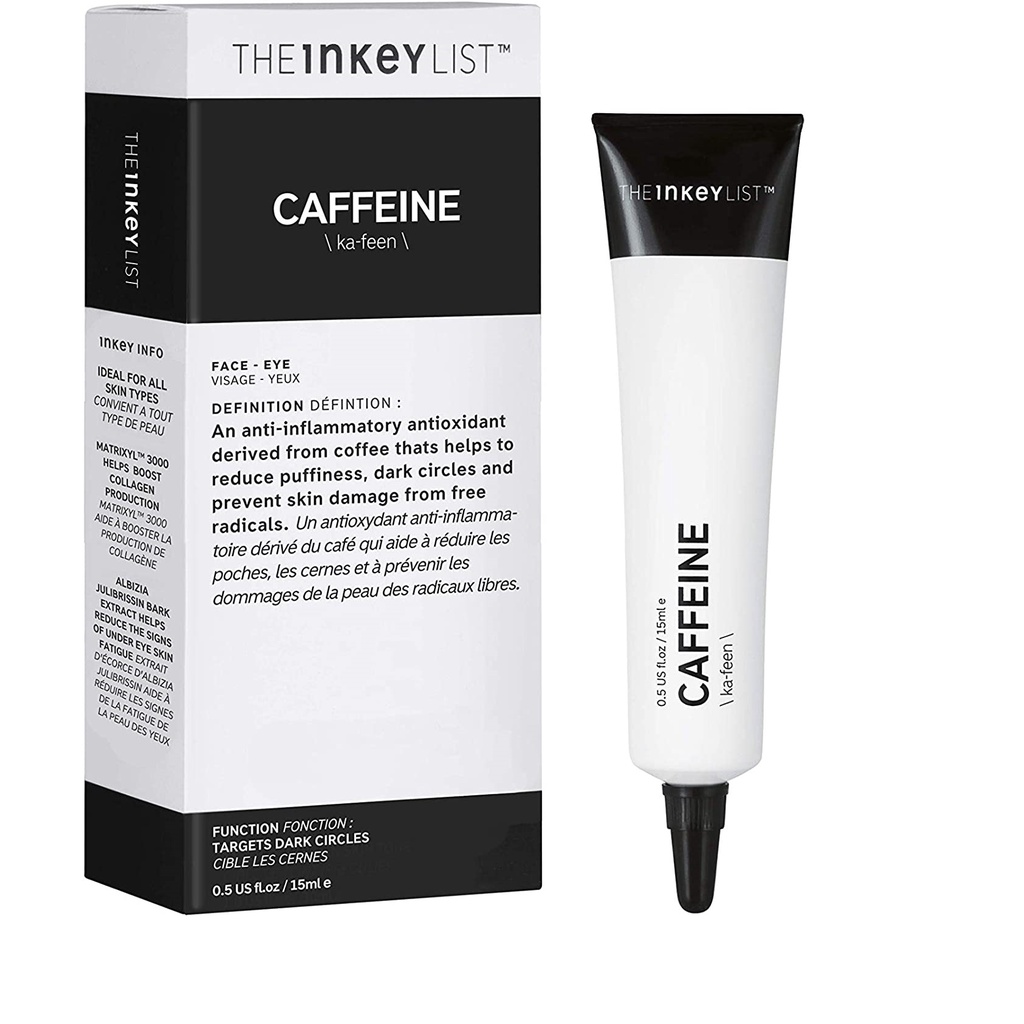 Tinh Chất Giảm Quầng Thâm, Bọng Mắt The INKEY List Caffeine Serum 15ml