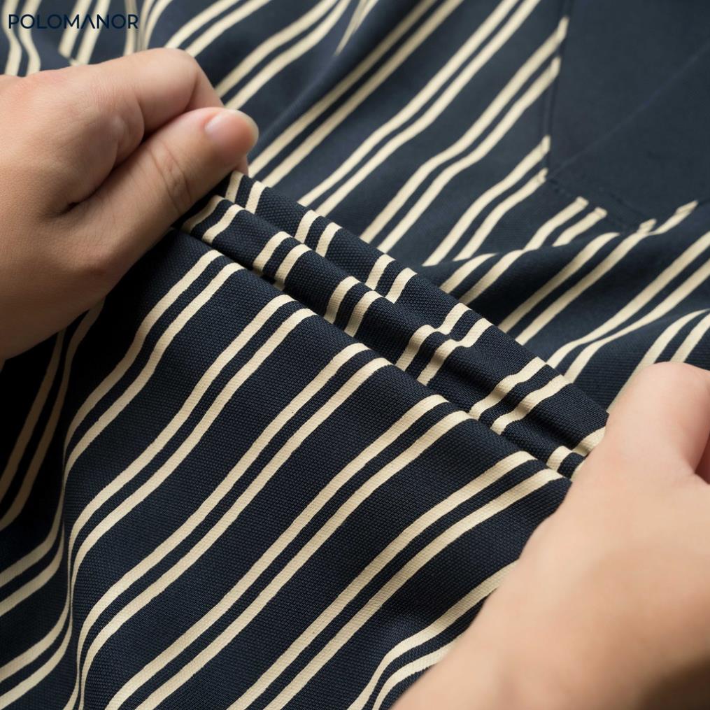 Áo Polo nam cổ bẻ in LUGI vải cá sấu cotton CVC, nam tính, thanh lịch, sang trọng - POLOMANOR