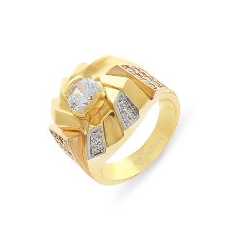 Nhẫn Nam Titan đính đá mạ 18k Đẳng Cấp Dân Chơi