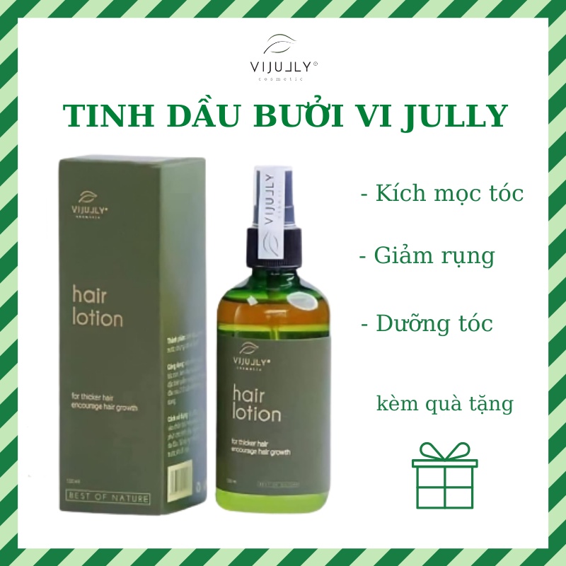 Xịt Mọc Tóc Tinh Dầu Bưởi Xịt Tóc Vijully Giúp Giảm Rụng Dưỡng Nhanh Dài 3-5cm, 100ml