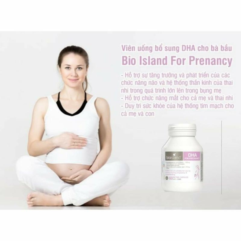 DHA cho bà bầu Bio Island DHA For Pregnancy (60 viên)