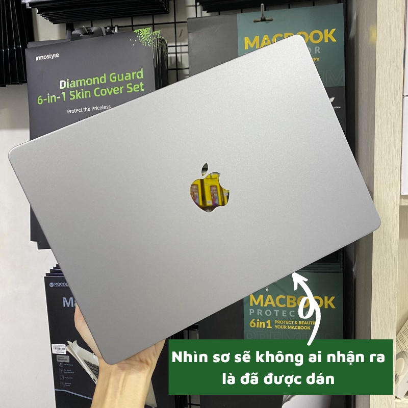 Bộ Dán Full Macbook 6in1 Andora Chất Liệu 3M Bền Bỉ, Dán Màn Hình Từ Tính An Toàn Cho Lớp Chống Loá